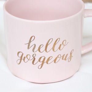 Baby Pink Porcelain Mug
